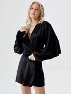 Robe courte en satin