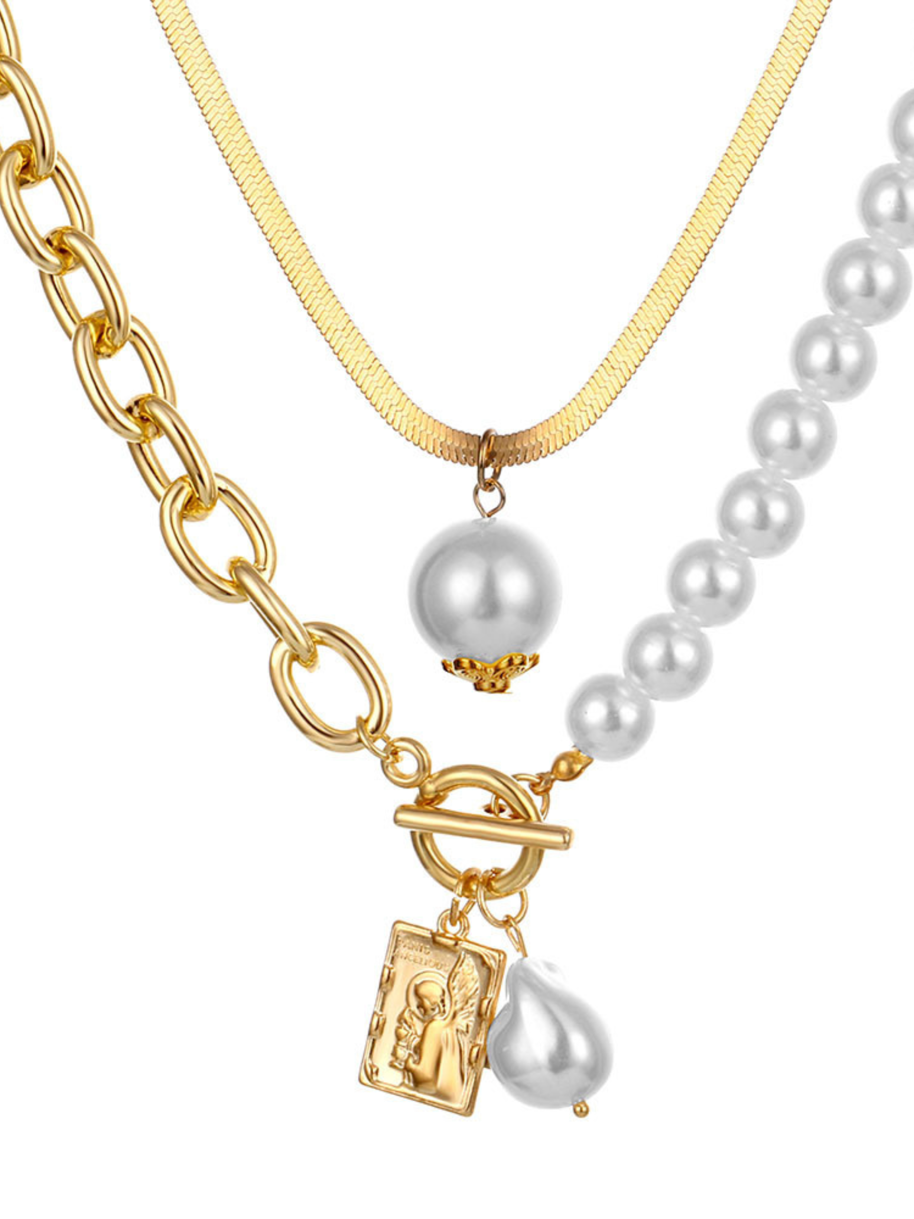 Collier de luxe pour femme avec un design multicouche